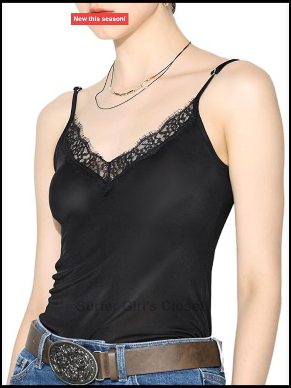 Mulberry Silk Knit Camisole Tank Top Adjustable Straps Women Sleeveless V-Neck